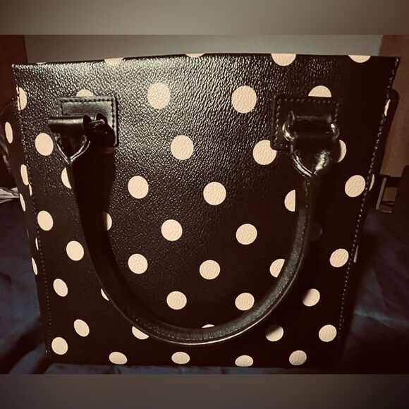 Kate Spade Totebag - Polkadot - Pink Black - Y2k Shoulder Purse - Clutch Purse - Picture 4 of 12